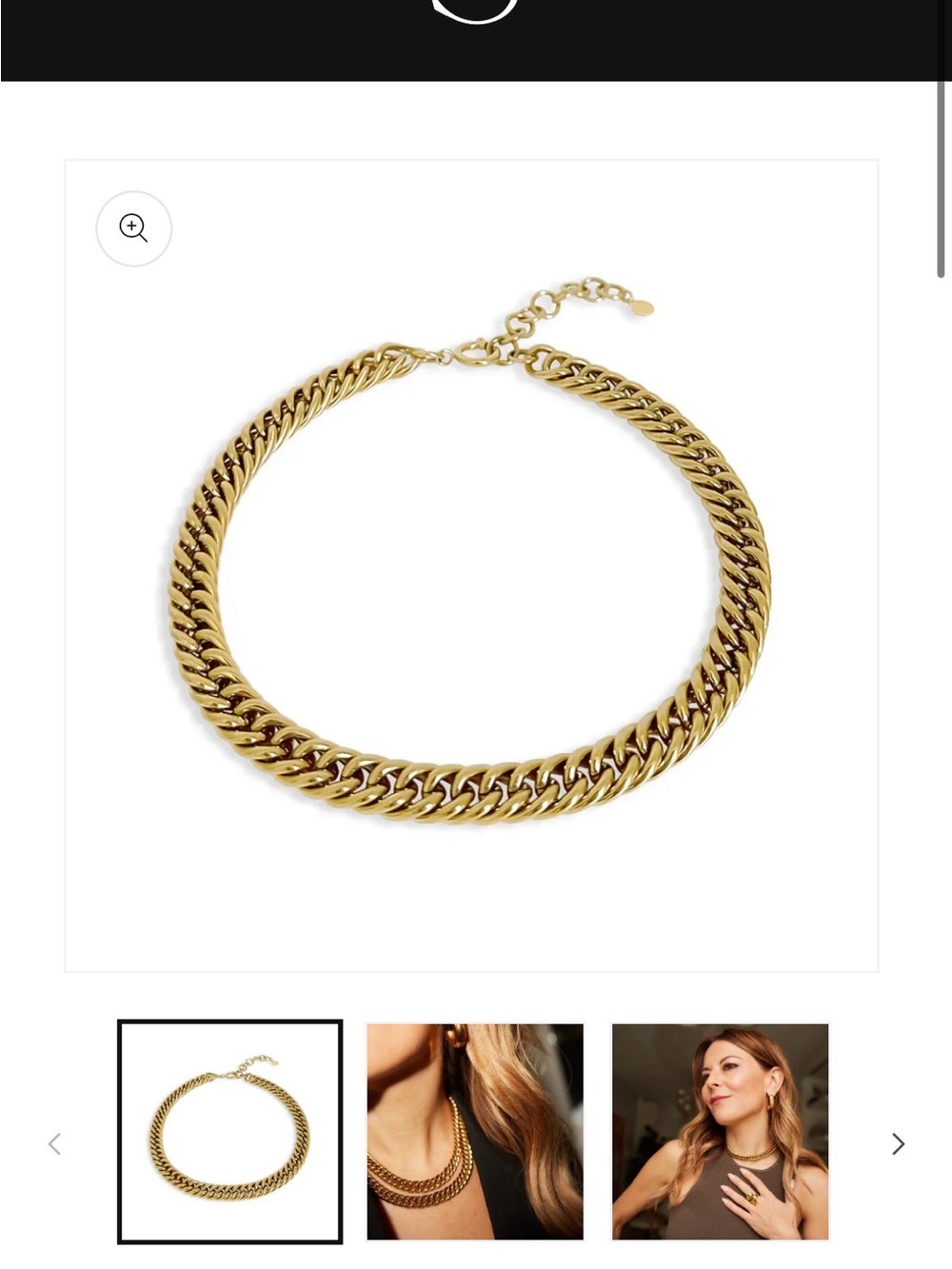 Anisa Sojka Mini Juliet Gold Chunky Link Necklace - Women Jewelry